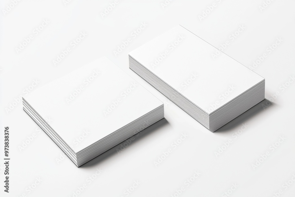 Business Card Mockup on Isolated Background created with Generative AI Business Card Mockup on Isolated Background created with Generative AI