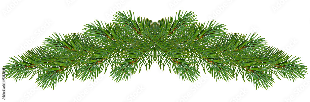 Obraz premium Christmas border, for branches. garland isolated on transparent, png ,for winter holiday season, greeting cards, banners, calendars