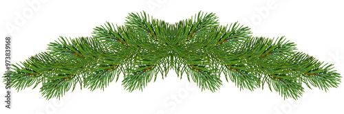 Christmas border, for branches. garland isolated on transparent, png ,for winter holiday season, greeting cards, banners, calendars