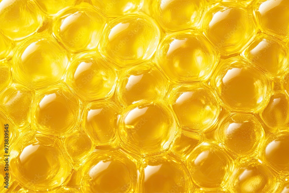 Yellow cosmetic ingredient liposomes collagen or vitamin c texture , ai Yellow cosmetic ingredient liposomes collagen or vitamin c texture , ai