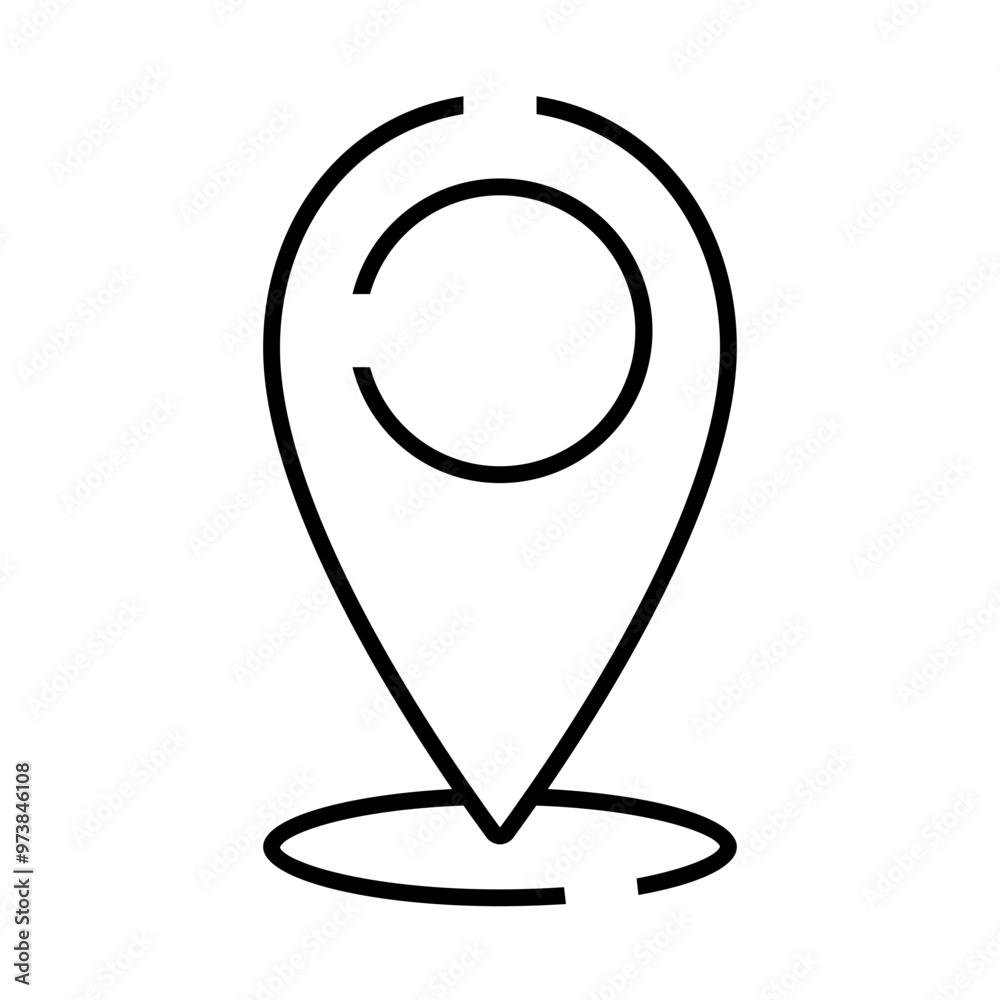 Place Holder Icon Broken Line Style