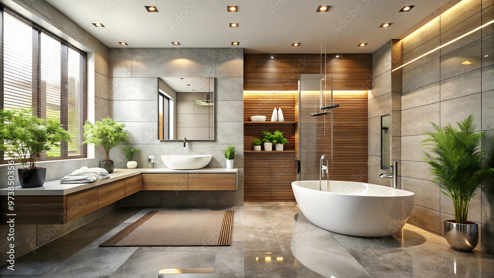 Fototapeta premium modern bathroom interior