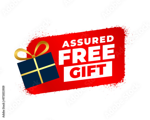 stylish assured free gift offer template for online store promo
