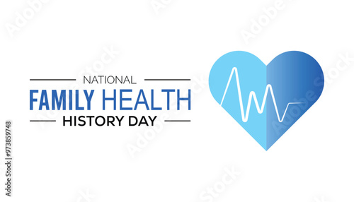 National Family health history day is observed every year on November. Medical Healthcare Awareness concept. background, placard, banner template Vector illustration design.