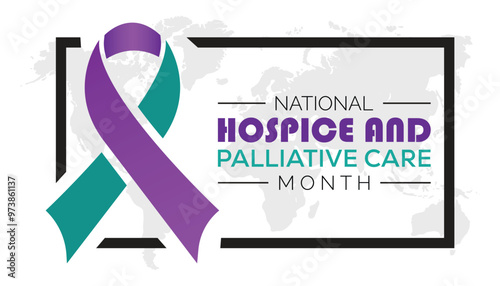 National Hospice and Palliative Care Month is observed every year on November. Medical Healthcare Awareness concept. background, placard, banner template Vector illustration design.