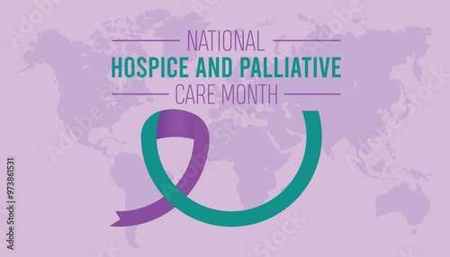National Hospice and Palliative Care Month is observed every year on November. Medical Healthcare Awareness concept. background, placard, banner template Vector illustration design.