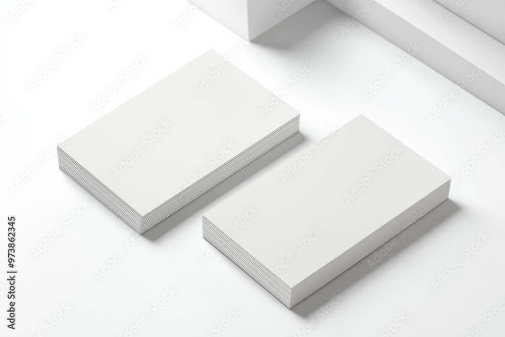 Business Card Mockup on Isolated Background created with Generative AI Business Card Mockup on Isolated Background created with Generative AI