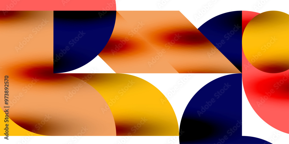 Shadow effect shiny circles and round triangles geometric modern art. Vector Illustration For Wallpaper, Banner, Background, Card, Book Illustration, landing page Shadow effect shiny circles and round triangles geometric modern art. Vector Illustration For Wallpaper, Banner, Background, Card, Book Illustration, landing page