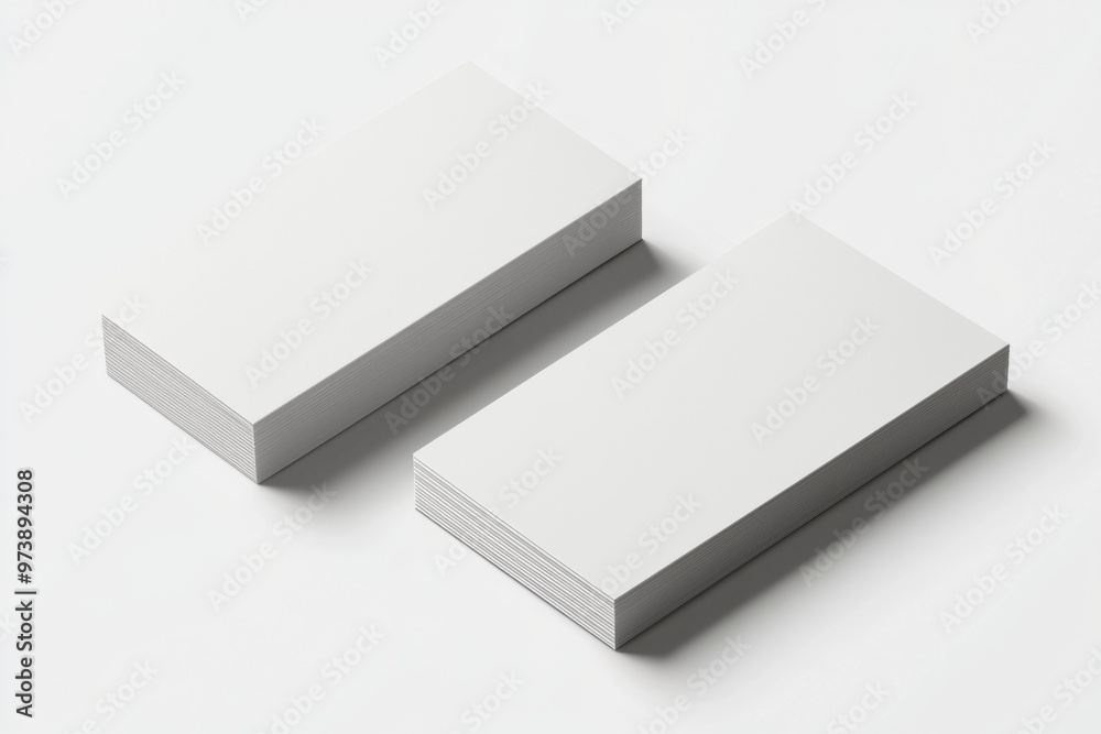 Business Card Mockup on Isolated Background created with Generative AI Business Card Mockup on Isolated Background created with Generative AI