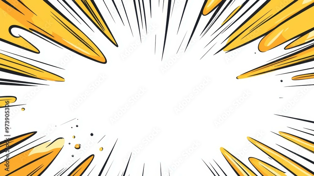 Dynamic comic speed lines on a white backdrop create a striking visual impact for action scenes and superhero frames. Dynamic comic speed lines on a white backdrop create a striking visual impact for action scenes and superhero frames.