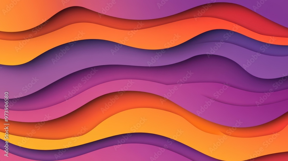 Explore a vibrant 3D world with vivid violet to orange paper layers, perfect for modern origamiinspired art. Explore a vibrant 3D world with vivid violet to orange paper layers, perfect for modern origamiinspired art.