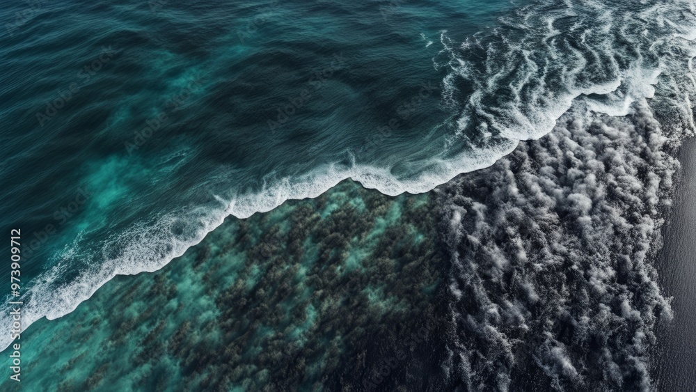 Fototapeta premium oil in the ocean