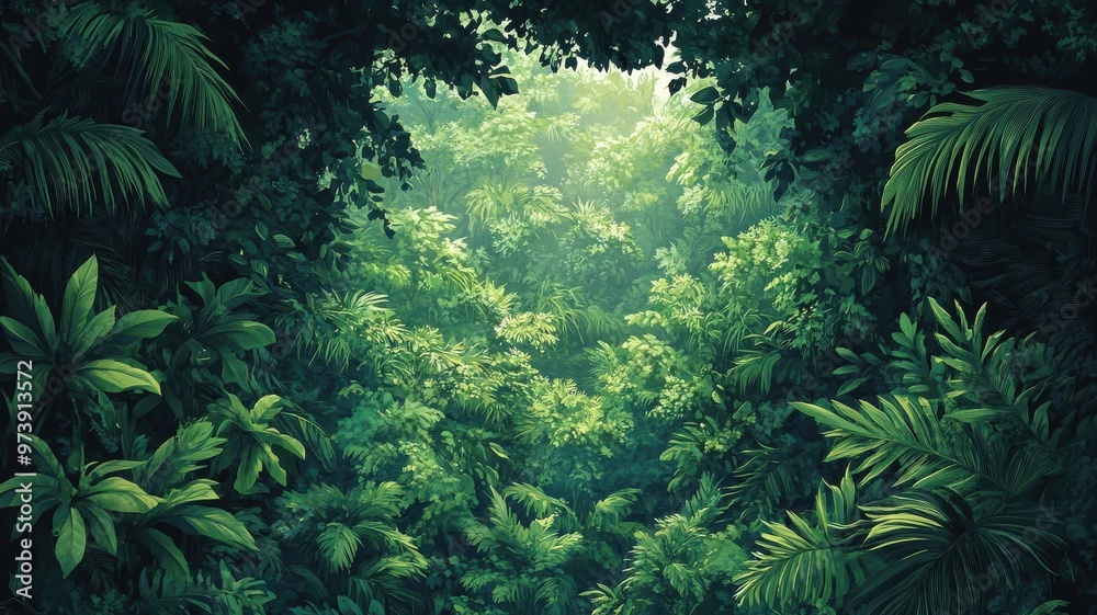 Textured pattern style forest with layered textures and rich details. Textured pattern style forest with layered textures and rich details.