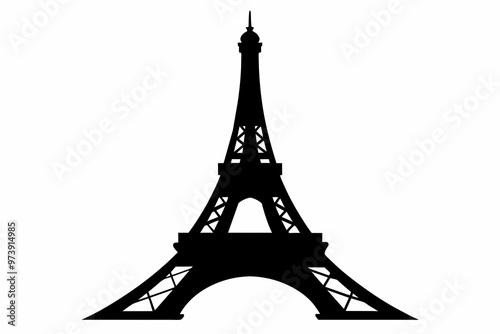 Eiffel Tower  vector art and illustration photo