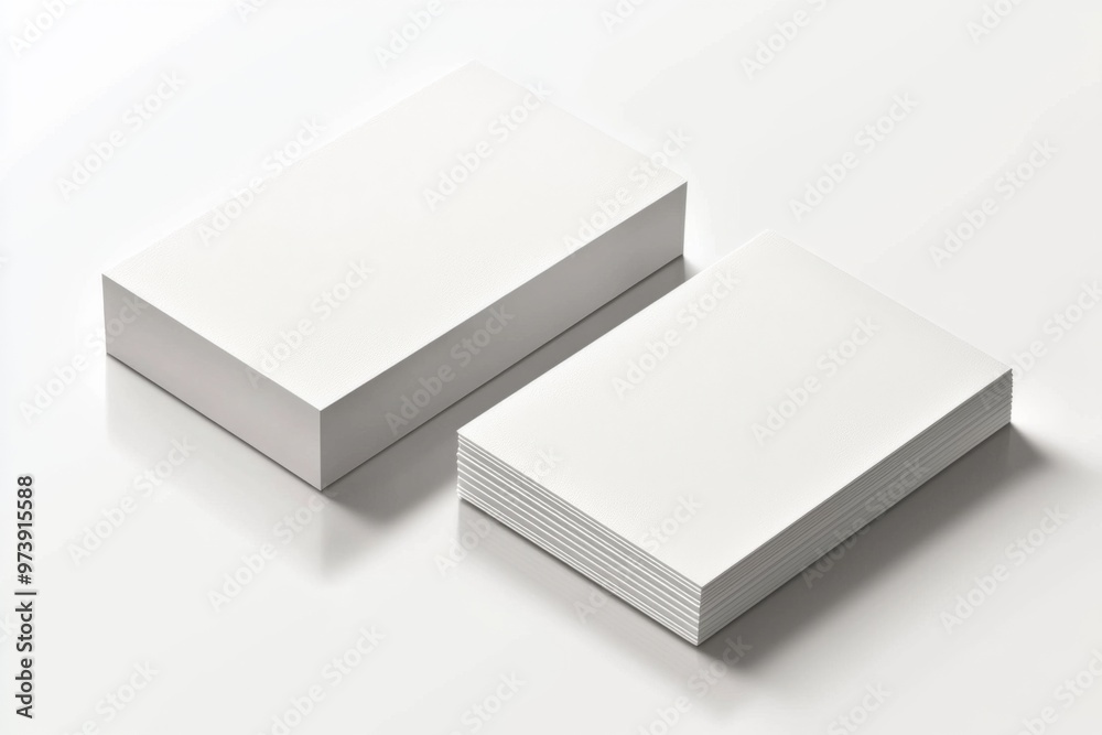 Business Card Mockup on Isolated Background created with Generative AI Business Card Mockup on Isolated Background created with Generative AI