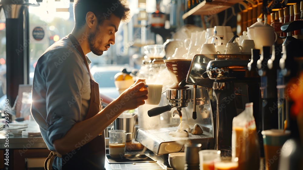 Barista Making Coffee Barista Making Coffee