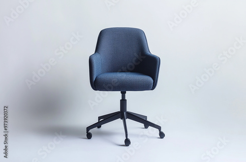 a task chair with simple design and fabric seat