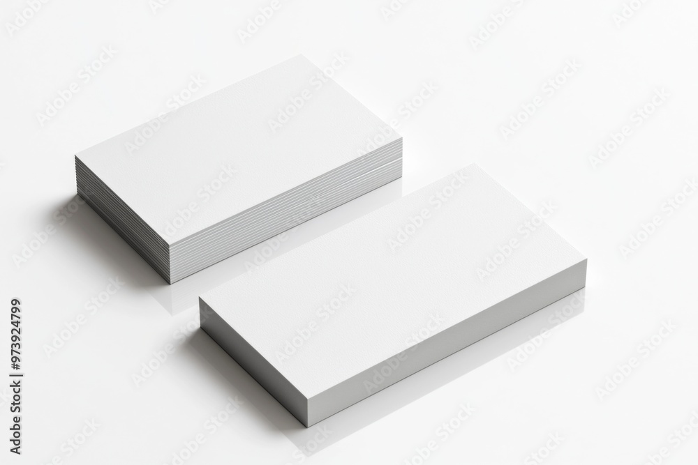 Business Card Mockup on Isolated Background created with Generative AI