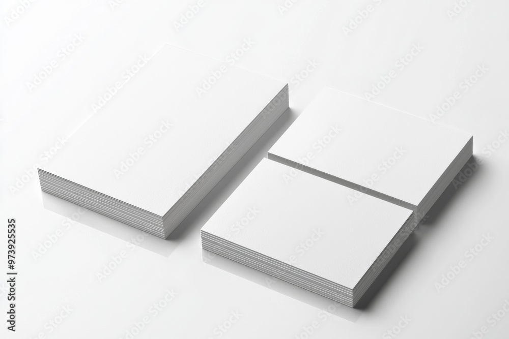 Business Card Mockup on Isolated Background created with Generative AI