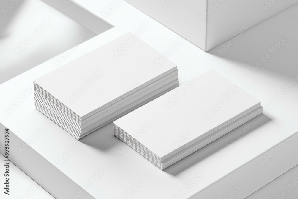 Business Card Mockup on Isolated Background created with Generative AI Business Card Mockup on Isolated Background created with Generative AI