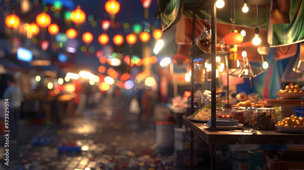 Night Market Street Food Stall Night Market Street Food Stall