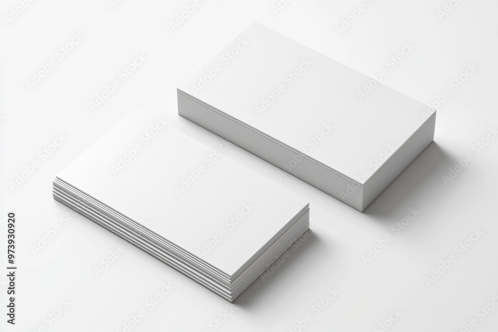 Business Card Mockup on Isolated Background created with Generative AI Business Card Mockup on Isolated Background created with Generative AI