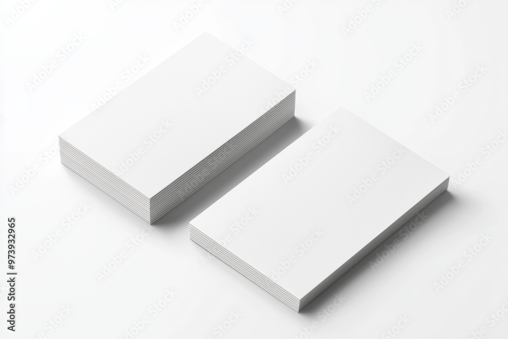 Business Card Mockup on Isolated Background created with Generative AI Business Card Mockup on Isolated Background created with Generative AI