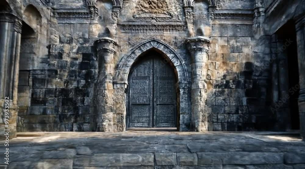 Scene of Persian gate stone, Camera slow motion with different angles Scene of Persian gate stone, Camera slow motion with different angles