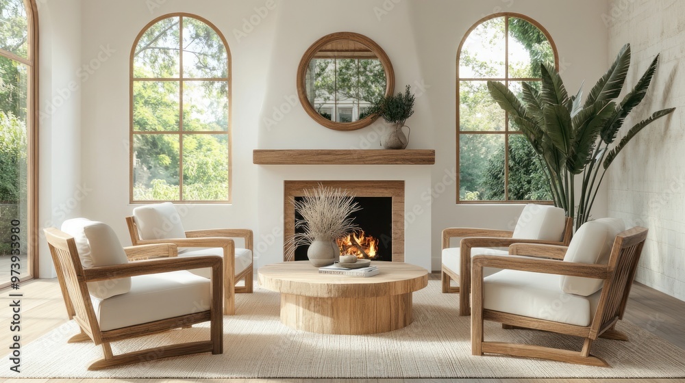 Fototapeta premium Mediterranean-Inspired Living Room