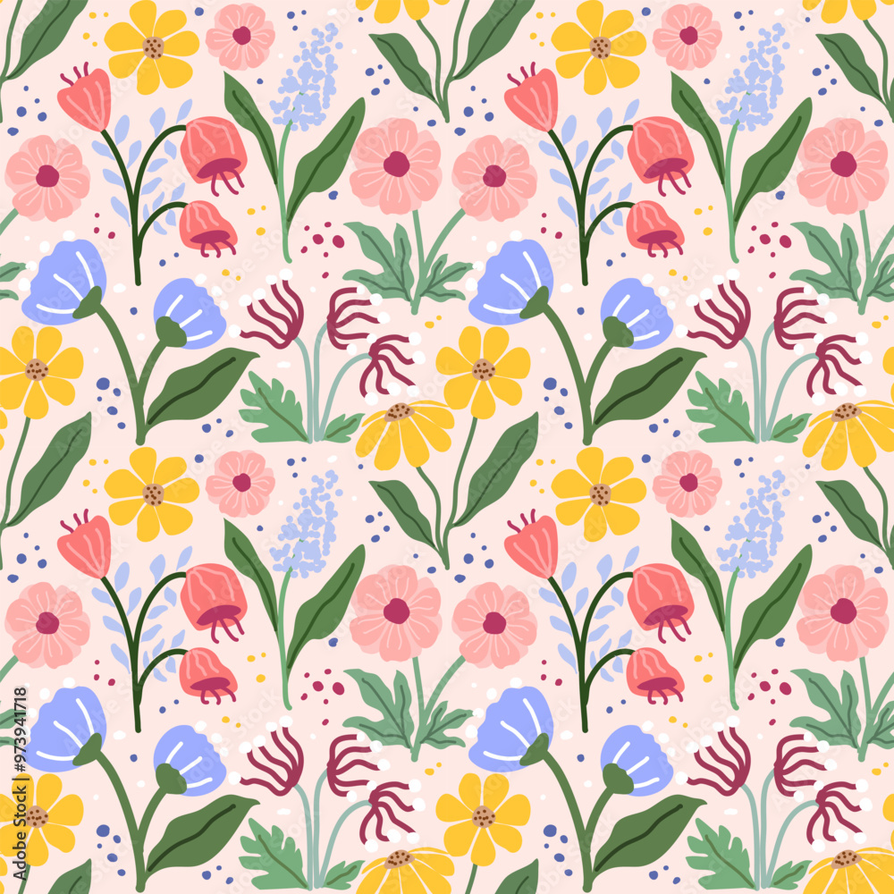 seamless floral background seamless floral background