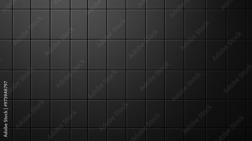 A sleek and modern black tile surface with a glossy finish, perfect for contemporary design or architectural backgrounds A sleek and modern black tile surface with a glossy finish, perfect for contemporary design or architectural backgrounds