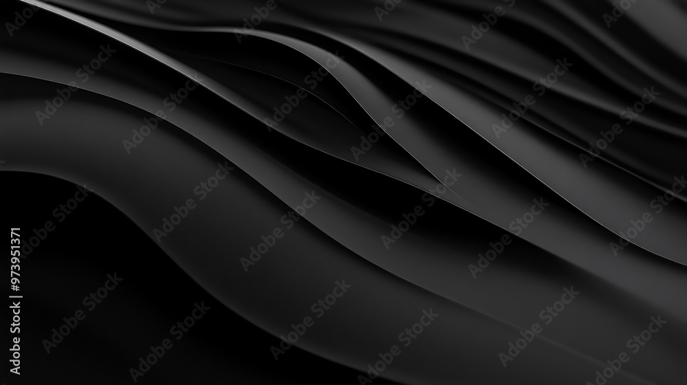 Fototapeta premium Black wood color texture horizontal for background. 