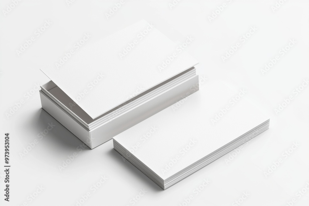 Business Card Mockup on Isolated Background created with Generative AI Business Card Mockup on Isolated Background created with Generative AI