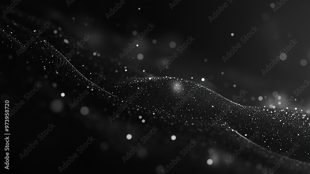 Black silk lurex fabric background or texture Black silk lurex fabric background or texture