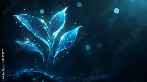 Blue technological plants