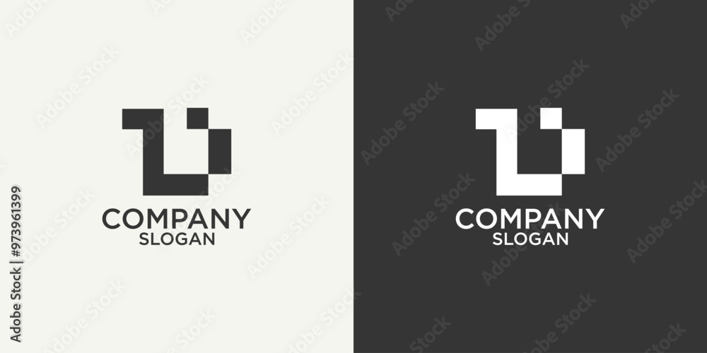 Fototapeta premium letter d abstract monogram logo vector design