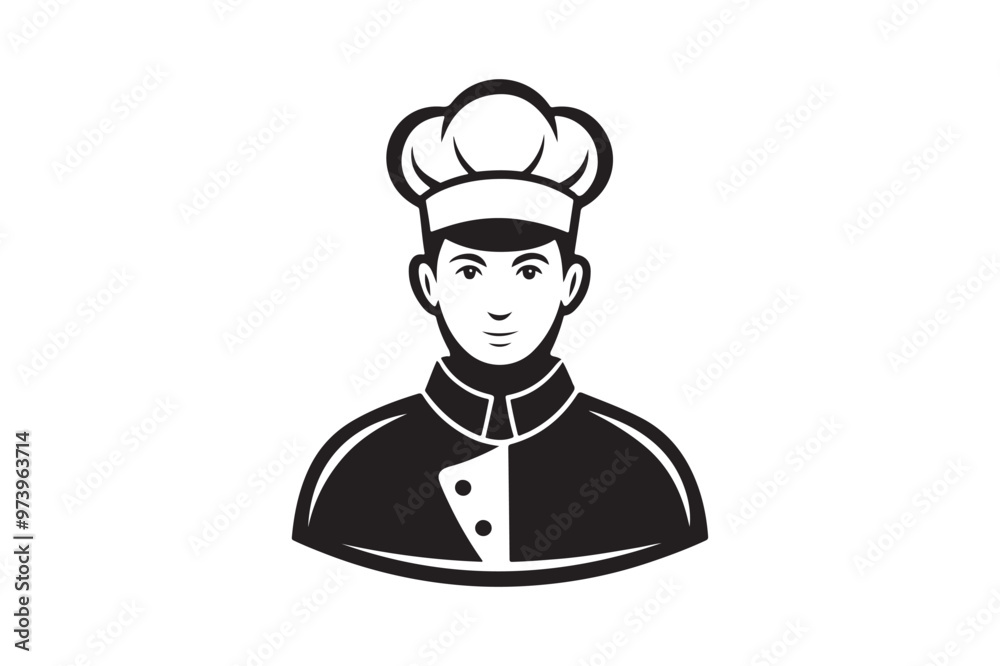 Chef hat silhouette vector illustration, Chef hat silhouette vector Chef hat silhouette vector illustration, Chef hat silhouette vector