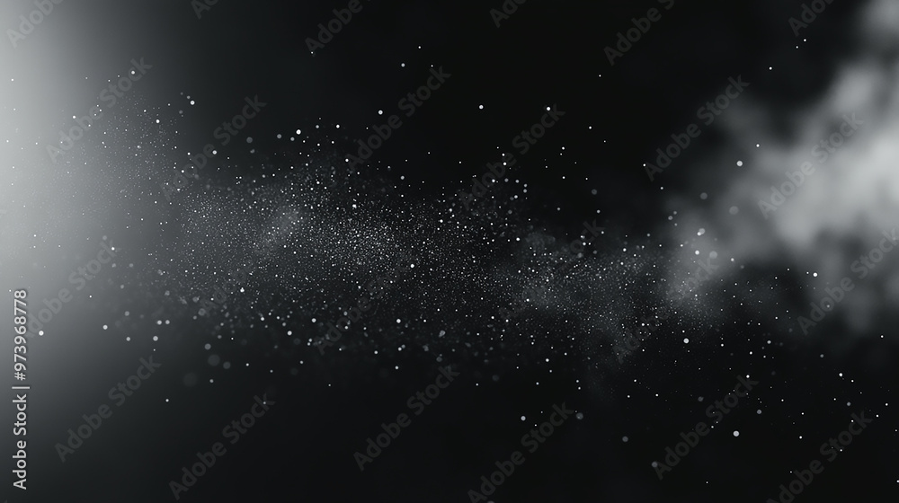 Dark Space Background with Clearly milky way galaxy with stars and space dust in the universe