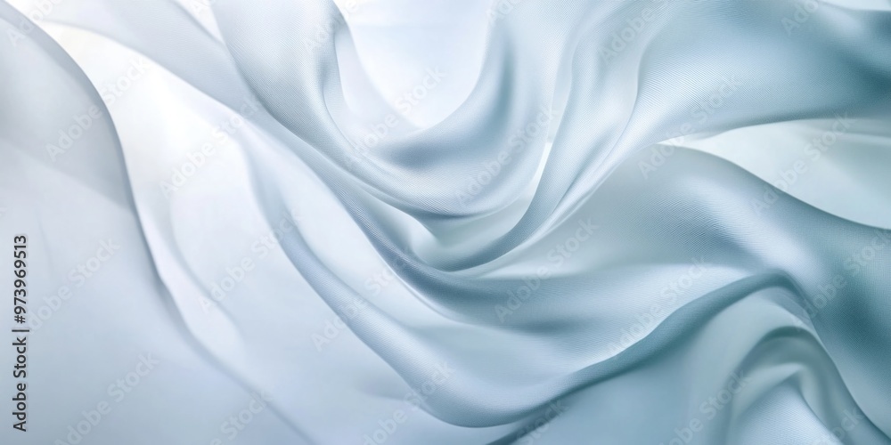 Fototapeta premium Soft waving smoke lined abstract background in white and grey colors
