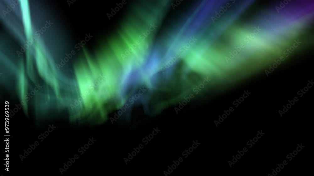 Aurora Borealis Green Purple Loop Aurora Borealis Green Purple Loop