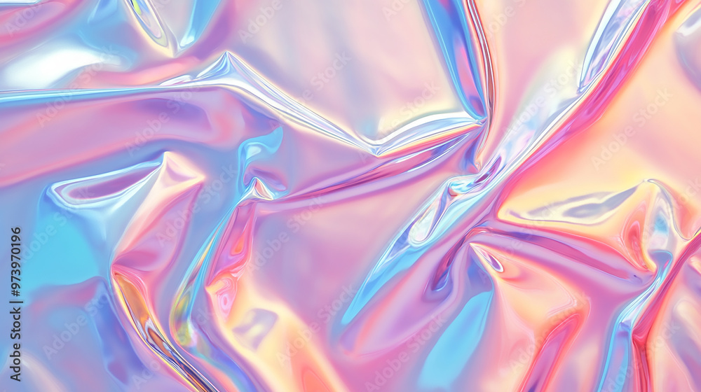 Abstract background with soft prismatic iridescent rainbow gradient colors Abstract background with soft prismatic iridescent rainbow gradient colors