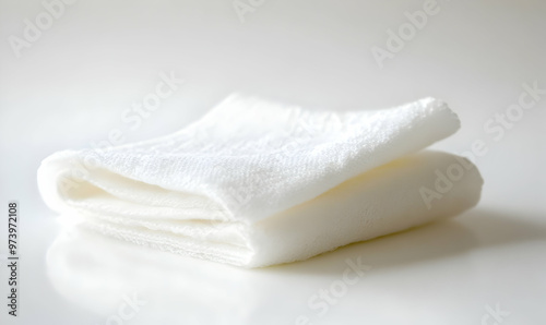 White disposable wet wipes isolated