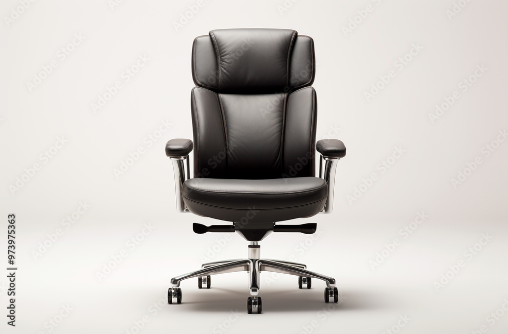 Obraz premium leather office chair with seat and back
