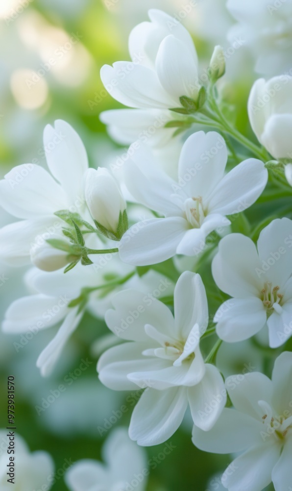 A close-up of delicate white flowers showcasing their intricate petals and serene beauty in a soft, natural setting. A close-up of delicate white flowers showcasing their intricate petals and serene beauty in a soft, natural setting.