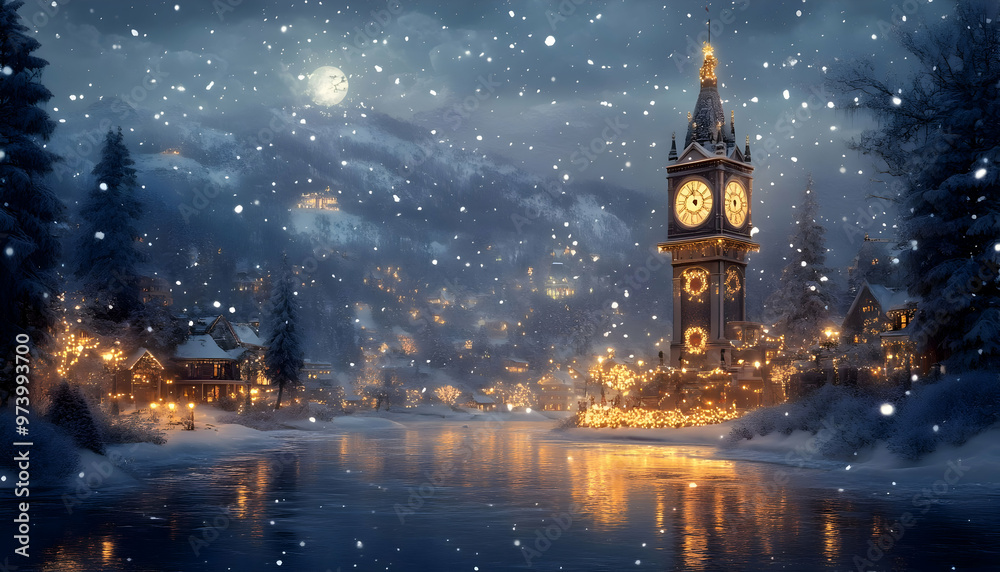 Hotel In Frosty Winters, Celebrating Christmas Hotel In Frosty Winters, Celebrating Christmas
