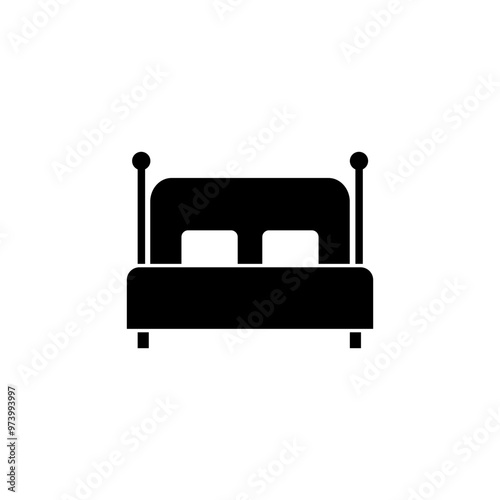 simple bed icon