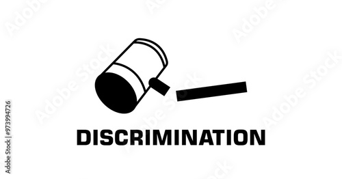 Discrimination icon isolated om white background