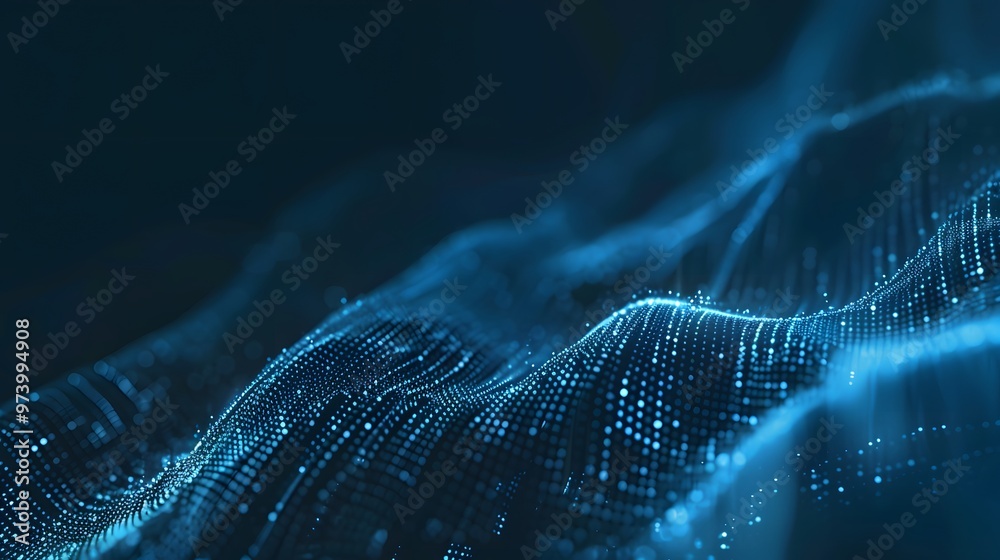 abstract blue background with stars