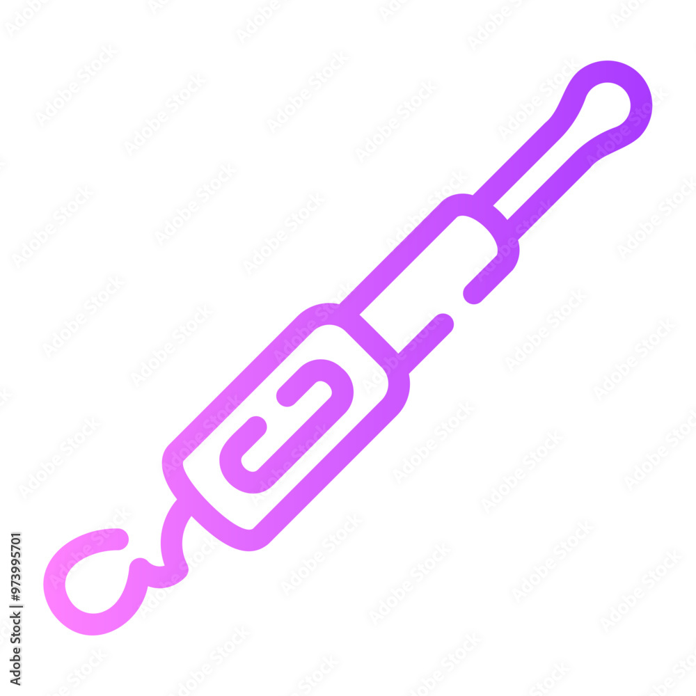 baton Line Gradient Icon baton Line Gradient Icon