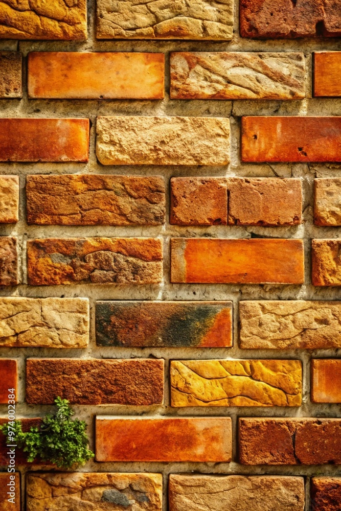 Fototapeta premium Natural and Realistic Brick Texture Image Ideal for Rustic, Urban, and Architectural Design Projects with Intricate Surface Details